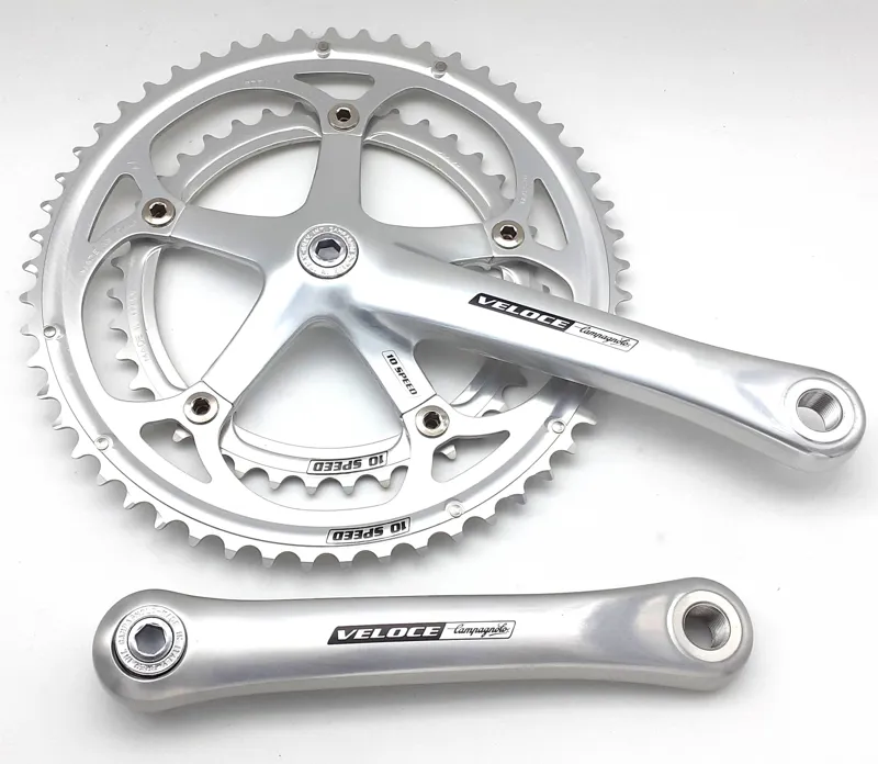 Campagnolo Veloce 10 Speed 170mm 53/39T Chainset in Silver NOS 2004-1